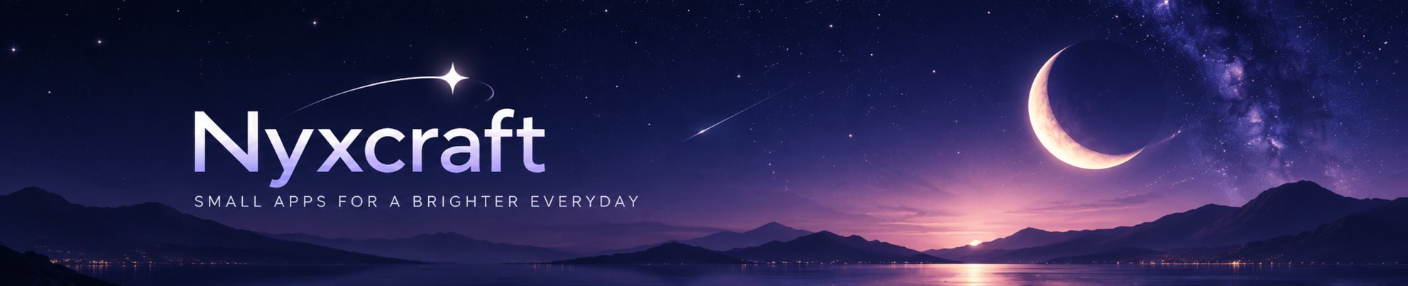 Nyxcraft — Small apps for a brighter everyday